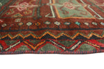 Vintage Mastoure Red/Black Rug, 2'6" x 3'9"