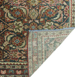 Semi Antique Bertram Beige/Red Rug, 3'1" x 12'0"