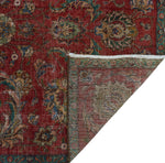 Fine VTG Asuman Red/Blue Rug, 4'6" x 7'7"