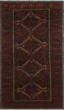 Semi Antique Debbie Rust/Charcoal Rug, 3'11" x 6'10"