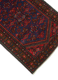 Fine VTG Mahboobu Navy/Red Runner, 3'6" x 9'10"
