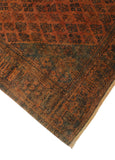 Vintage Makbule Rust/Brown Rug, 6'11" x 10'3"