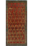 Fine VTG Aygul Rust/Burgundy Runner, 4'0" x 8'5"