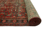Vintage Val Red/Charcoal Runner, 3'1" x 12'8"