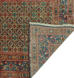 Semi Antique Avery Beige/Blue Runner, 3'1" x 9'4"