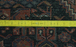 Semi Antique Demitria Red/Navy Runner, 3'11" x 8'7"