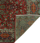 Semi Antique Marshal Red/Ink Blue Rug, 4'5" x 6'4"