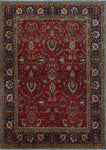 Semi Antique Khordad Red/Blue Rug, 6'8" x 9'2"