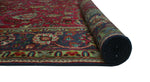 Semi Antique Khordad Red/Blue Rug, 6'8" x 9'2"