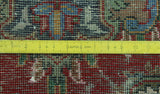 Vintage Salama Red/Navy Rug, 3'2" x 4'9"