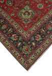 Fine VTG Danya Red/Navy Rug, 9'10" x 12'7"