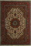 Fine Semi Antique Rayden Ivory/Red Rug, 6'7" x 9'7"