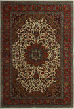 Fine Semi Antique Rayden Ivory/Red Rug, 6'7" x 9'7"