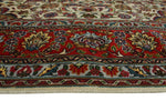 Fine Semi Antique Rayden Ivory/Red Rug, 6'7" x 9'7"