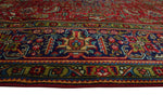 Fine Semi Antique Adawi Red/Navy Rug, 6'6" x 9'6"