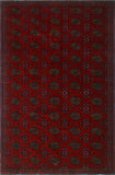 Vintage Holland Red/Black Rug, 7'0 x 10'5