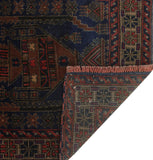 Semi Antique Kalel Blue/Red Rug, 3'0" x 5'0"