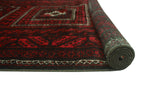 Vintage Olujimi Red/Black Rug, 3'8" x 6'9"