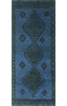 Vintage Aian Blue/Grey Runner, 3'3 x 7'9