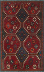 Vintage Gulistan Red/Orange Rug, 4'2 x 6'8