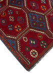 Vintage Gulistan Red/Orange Rug, 4'2" x 6'8"