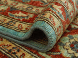 Aria Naeemah Blue/Rust Rug, 8'11" x 11'8"