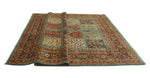 Aria Naeemah Blue/Rust Rug, 8'11" x 11'8"