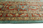 Aria Naeemah Blue/Rust Rug, 8'11" x 11'8"