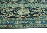 Fine VTG Cameron Navy/Ivory Rug, 9'5" x 12'7"