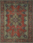 Fine VTG Kahkasha Rust/Brown Rug, 8'8 x 11'1