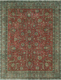 Fine VTG Paris Red/Grey Rug, 9'7 x 11'7