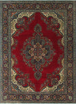 Fine VTG Haddad Red/Navy Rug, 8'4 x 11'3