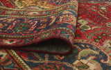 Fine VTG Amadita Red/Navy Rug, 9'8" x 12'10"