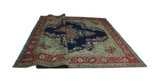 Fine VTG Yolimar Navy/Red Rug, 9'4" x 11'11"