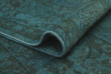 Vintage Esfandya Blue/Grey Rug, 9'6" x 12'3"