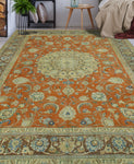 Vintage Hanif Rust/Beige Rug, 8'2" x 11'0"