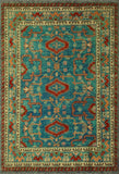 Balochi Adley Blue/Rust Rug, 5'4 x 7'6
