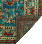 Balochi Adley Blue/Rust Rug, 5'4" x 7'6"
