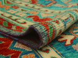 Balochi Adley Blue/Rust Rug, 5'4" x 7'6"