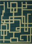 Winchester Norris Teal Blue/Ivory Rug, 8'4 x 11'1