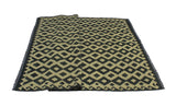 Sangat Tordil Ivory/Black Rug, 5'9" x 8'1"