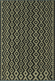 Sangat Nazia Ivory/Black Rug, 6'3 x 9'1