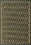 Sangat Cady Ivory/Black Rug, 5'7 x 7'9