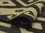 Sangat Cady Ivory/Black Rug, 5'7" x 7'9"