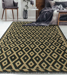 Sangat Cady Ivory/Black Rug, 5'7" x 7'9"