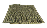 Sangat Allard Ivory/Black Rug, 6'8" x 9'3"