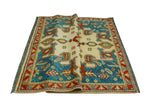 Balochi Samime Ivory/Rust Rug, 4'11" x 6'6"