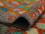 Balochi Banou Orange/Purple Rug, 6'5" x 9'5"