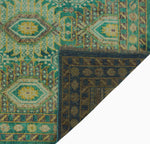 Balochi Clayton Green/Purple Rug, 6'4" x 10'1"