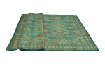 Balochi Clayton Green/Purple Rug, 6'4" x 10'1"